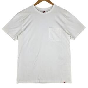 BEST MADE CO. SUPIMA COTTON POCKET TEE – MEN’S SMALL – WHITE – PREMIUM HEAVY TEE